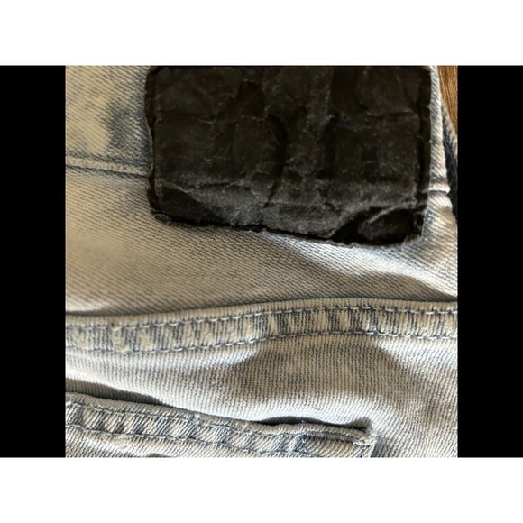 Pacsun Jeans Mens Size 29x30 Light Blue Heavy Distressed Front Torn Pockets - Picture 5 of 12